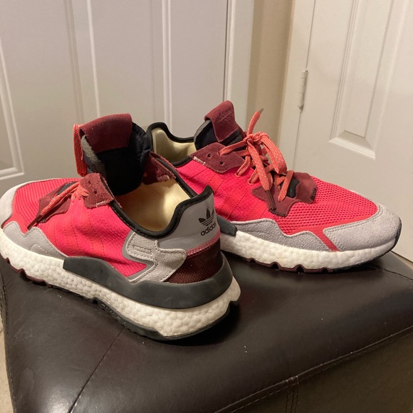 Adidas Boost Nite Jogger ‘Shock Red’ Size 10.5 - Picture 6 of 6
